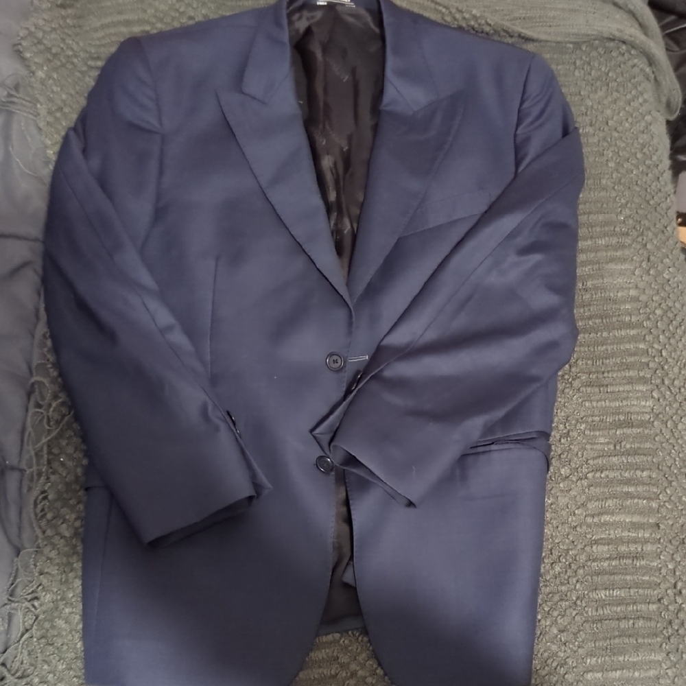 Authentic Valentino Men's Navy Blazer Sports Coat Jacket Size M Made In Italy